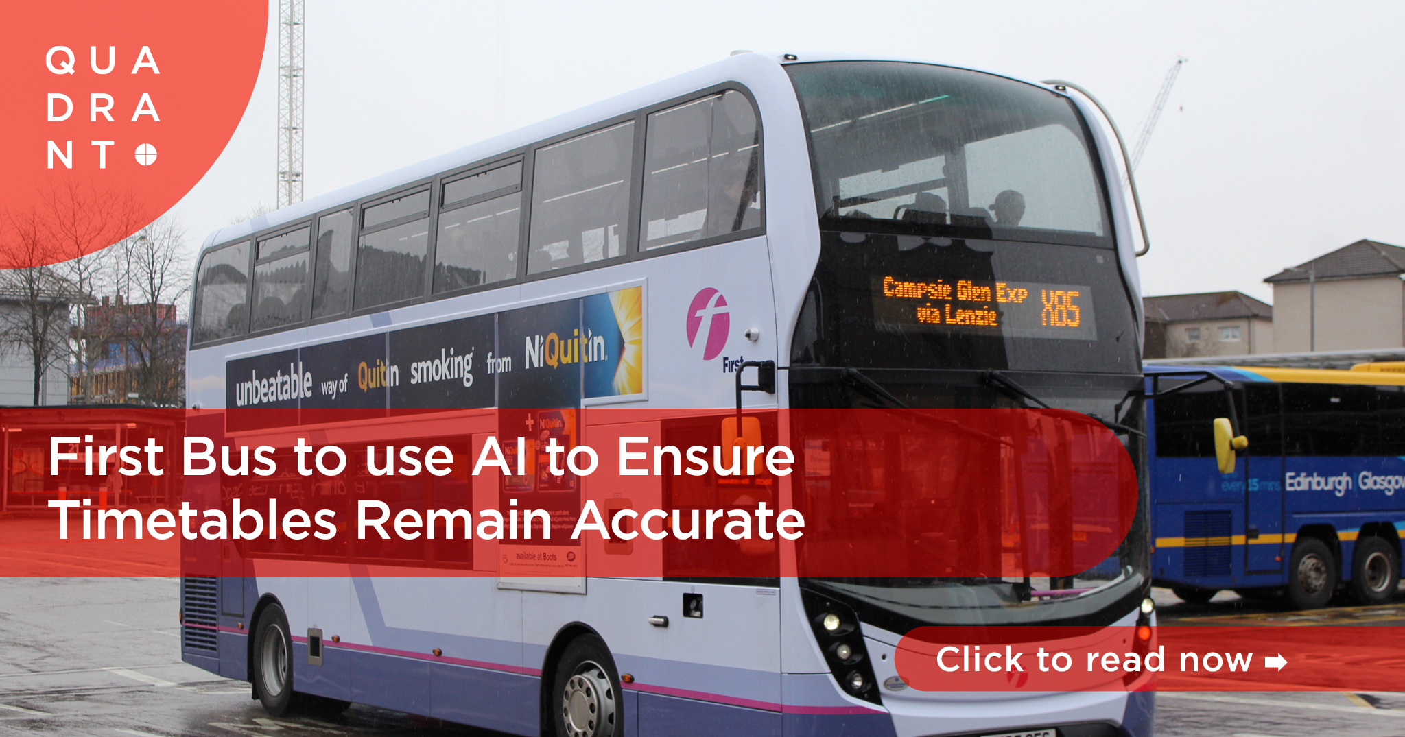 First Bus to use AI to Ensure Timetables Remain Accurate