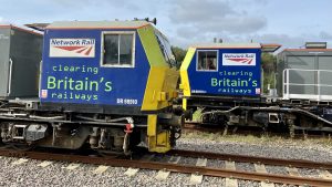 Two autumn treatment trains or MPVs facing each other